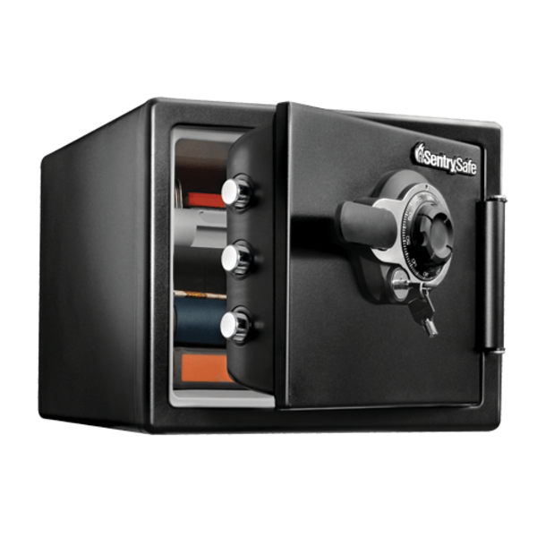 Sentry SFW082DTB Small Fire Safe with Key and Combo Lock