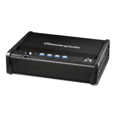 Sentry QAP1BE Pistol Safe with Biomentric Lock, Electronic Pushbutton and Key Backup