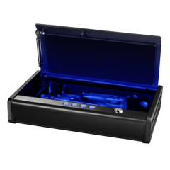 Sentry QAP2EL Lighted 2 Pistol Safe, Electronic Pushbutton Lock, Key Backup